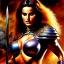 Placeholder: portrait oil on canvas,beautiful busty Female Warrior, minimal armor,comic book cover, mystical colors,insanely detailed,realistic,intrincate detail, 16k resolution, masterpiece,Simon Bisley,Frank Frazetta,Alex Horley,ARTHUR ADAMS