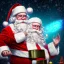 Placeholder: Santa, red green blue, high definition, ultra 8 k, liquid lighting, fire, rain, realistic