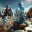 Placeholder: 3d, crystal-like, odd objects in an odd environment, desert, masterpiece, good quality, intricate details, high quality, Yves Tanguy, best quality, 8k, in focus, sharp focus, DVD Screengrab, fantasy, sci-fi, cinematic, photorealism, octane render, frostbite, 8k, cinematic, unreal engine, bokeh, vray, houdini render, quixel megascans, arnold render, 8k uhd, raytracing, cgi, lumen reflections, cgsociety, ultra realistic, cinema4d, studio quality, highly detailed