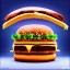 Placeholder: a hamburger rendered in stained glass