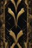 Placeholder: gold art deco delicately designed border on a black background