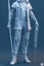 Placeholder: Full body statue , future classic style,full length clean art NFT, blender 3d