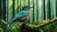 Placeholder: cuckoo bird, man, forest, clear contours, clear lines, bright colors, detail, fine rendering, double exposure, high resolution, 64K, photorealism, precise focus,