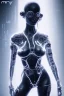 Placeholder: cyberpunk, black latex body, women, body portrai, big boobs, highlight eyes perfect, skin, tron, cyborg, perfekt sexy, real, dream, hr giger