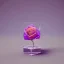 Placeholder: transparent multicolor crystal rose