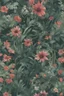 Placeholder: Jungle flowers Dark Green