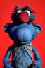 Placeholder: Waist up muppet Portrait, Nicolás maduro muppet doll, mustache, photo studio, red background, unreal engine 5, concept art, art station, ray tracing, lumen lighting, ultra detail, volumetric lighting, 3d.