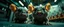 Placeholder: extreme close up on cheeky fluffy rat elf family scumbag in the cinema the style of Escher and Giger and Fallout 4, pinhole cam, airbrush 3d rendering, on tv screen:A five-second cinematic single take in a clean industrial presentation hall.