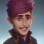 Placeholder: Portrait of a little happy handsome warlock kid by Nick Harris