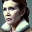 Placeholder: actress carrie fisher with symmetrical short hair, fur coat, 17th century, insanely detailed, 16k resolution, perfect eyes, round pupil, cinematic smooth, intricate detail, painted Renaissance style