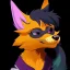 Placeholder: A fox fursona, furry, fursona, anthropomorphic fox, anthropomorphic raccoon, head shot, master quality, well drawn,