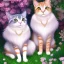 Placeholder: Anime Cat girls, cute, beautiful, twins