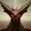 Placeholder: red dragon, dragon portrait, portrair, dragon head, dragon face, big eyes, fangs, dragon with horns, 8k resolution, high-quality, fine-detail, fantasy, incredibly detailed, ultra high resolution, 8k, complex 3d render, cinema 4d