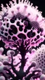 Placeholder: picture of a white, black and pink mandelbulb-radiolaria-tree-hybrid. concept art in the style of ernst haeckel. hyperrealism 4K ultra HD unreal engine 5 photorealism Sharp on focus.