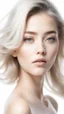 Placeholder: design of a beautiful girl , soft skin, , sharpen image, white background