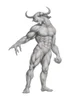 Placeholder: Centaur, a muscular man with a bull's head