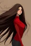 Placeholder: long hair spiderwoman