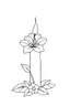 Placeholder: outline art for candle flower love coloring page for kids, classic manga style, anime style, realistic modern cartoon style, white background, sketch style, only use outline, clean line art, no shadows, clear and well outlined