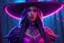 Placeholder: The witch in 8k sci-art drawing style, pink skin, purple glowing eyes, the which custom,howdy, neon effect, intricate details, highly detailed, high details, detailed portrait, masterpiece,ultra detailed, ultra quality