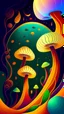 Placeholder: camoes art style inspired by Jonny Hatt Kean, abstract alien mushroom world drawing, surreal Abstract Background, Ethereal Mood. naif Alejandro Torres style. Hyperrealistic detailed, flat, vector illustration, Storybook Illustration, made of wire, pencil sketch, DAIM