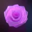 Placeholder: transparent multicolor crystal rose realistic, unreal engine 5