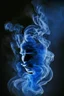 Placeholder: blue smoke in a shape of a smoke person smoke smoke