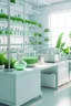 Placeholder: Generate an image of a laboratory where scientists are developing skincare products using sustainable practices and renewable resources, showcasing the industry's commitment to eco-conscious innovation.