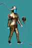 Placeholder: Bronze color, Cyan photograph Cyber-punk, full-mask, AKG-style big headphones, golden rings & disc, fencing mask. Speakers. Kim Kardashian, sword, lightly armored. Thick tights, thick calves, arched fell, wide hip. Old camera lenses, ancient artifact attached, perfect body. Electronic circuits ear. 5-dimensional Escher tiling background. Daft Punk, Tron Movie. Matrix movie clothes, Red leather areas, tippet, latex. Wicked sneakers. 1990's, old telephone microphone. Surreal. Minimal fashion Futur