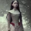 Placeholder: Full body, 3d render,Jenna Ortega, Wednesday addams 1800's women style, 1800's hair style, 1800's women clothes style, hyper realistic, octane render, unreal engine 5, 8k, palace background, uhd