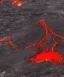 Placeholder: festive holiday “Christmas tree” surrounded by lava in a volcano