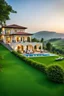 Placeholder: luxury villa in beautiful green land country side