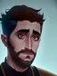 Placeholder: Portrait of a 30 year old strange gay warlock like Jake Gyllenhaal