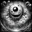 Placeholder: Surreal Horror PAC-MAN, horror interpretation of the pac-man video game by Stephen Gammell and Max Ernst, some artistic abstractions and aberrations, digital art, smooth masterpiece