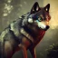 Placeholder: depth of field, Steampunk wolf, extreme detail,ultra realistic,scary, red eyes, Photorealism, macro lens 40mm,bokeh, cinema4d, 8k, unreal engine 5, redshift render, octane render