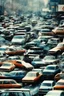 Placeholder: traffic jam [Shattered Image, Shot the texture and then rewound the film and double exposed from multiple 1979 B colour series movie]