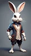 Placeholder: rabbit stylized, humanoid, game