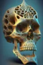 Placeholder: Skull liquid latex tanjore art fractal design zbrush --niji 5