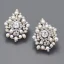 Placeholder: drop diamond and pearl earrings, art noveau, floral, breathtaking, highly ornate, delicate, intricate, photorealistic, high fashion, fine jewellery, luxury, designer