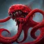 Placeholder: red, monster, tentacles, teeth, horror, detailed, realistic, gore, eyes, 8K, fantasy, scary, demonic, hyperrealism, huge, blood, creature, highly detailed, volumetric lighting, sharp focus, elegant