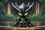 Placeholder: Chibi Mantis lord knight venom in 8k solo leveling shadow artstyle, in the style of fairy academia, hollow knight them, mask, close picture, neon lights, intricate details, highly detailed, high details, detailed portrait, masterpiece,ultra detailed, ultra quality