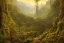 Placeholder: A beautiful and highly detailed oil painting of a secret valley deep in the mountains, ancient trees, lush plant growth, tall grass, flowers, intricate details, epic scale, insanely complex, rivendell, 8 k, sharp focus, hyper realism, fantasy landscape, psychedelic, by caspar friedrich and brian froud