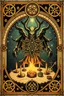 Placeholder: everlasting myrriad and a star golem feast framed with spiral keys and sigils and celtic symbols