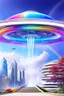 Placeholder: Ufo rainbow, futuriste ultra moderne,stairway to heaven,crystal city