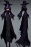 Placeholder: witch necromancer female dress turnaround