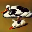 Placeholder: dead muscovy duck in style of dali