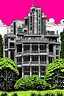 Placeholder: punisher sku;; CITY MANSION ON THE HILLLS in the style of Hiroshi Nagai