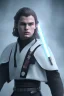 Placeholder: All Black Anakin Skywalker soldier, ghost, wearing high tech mask, white smoke, dark, rage, sorrow, high definition, ultra 8 k, volumetric lighting, blue fire, fog red