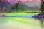 Placeholder: Watercolor painting landscape in style of Arthur Rackham, soft pastel colors Modifiers: Award winning photography 4K 3D colourful