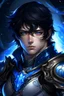 Placeholder: Galactic beautiful man knight of sky deep blue eyed blackhaired