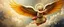 Placeholder: oil painting masterpiece with frame of fast angel